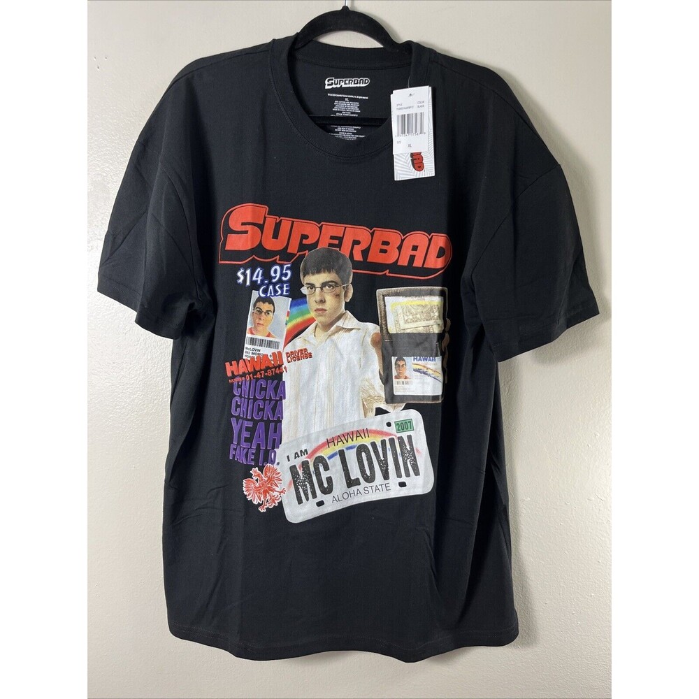 Superbad Mclovin Mens Shirt Black Sz XL New